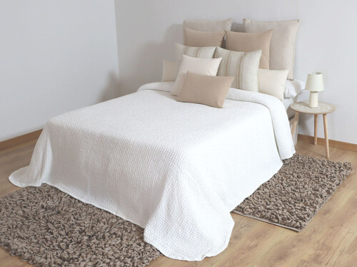 Colcha Waffle Blanco 150cm